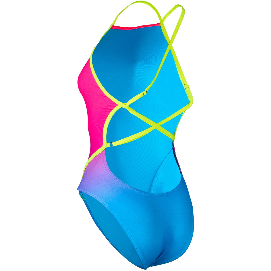 2025 Aquasphere Womens Essential Diamond Back Adjustable Swim Suit SW4739907 - Multicolour / Yellow